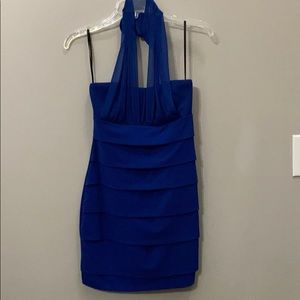 Sapphire blue cocktail dress